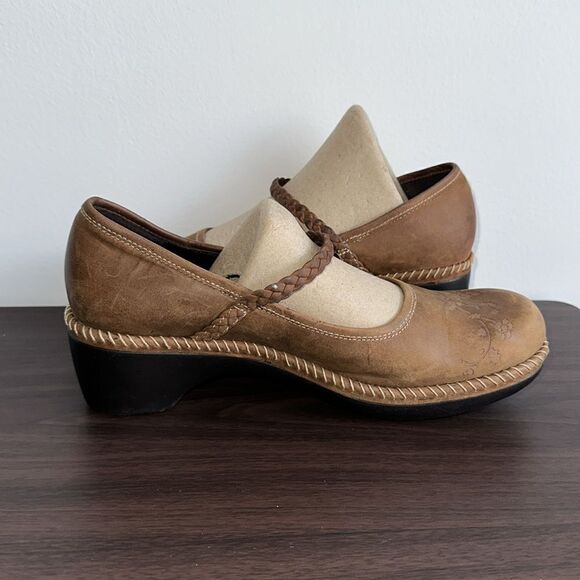 Ecco Tan Leather Maryjane Sz 39 - Picture 5 of 7